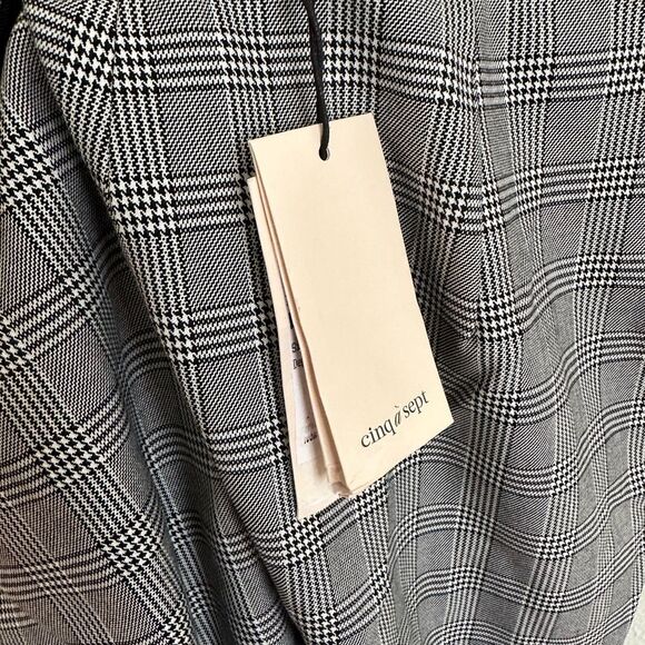 NWT Cinq à Sept Serenity Plaid Pleated Pants Sz 4 Hight Rise Preppy Office - Picture 10 of 15
